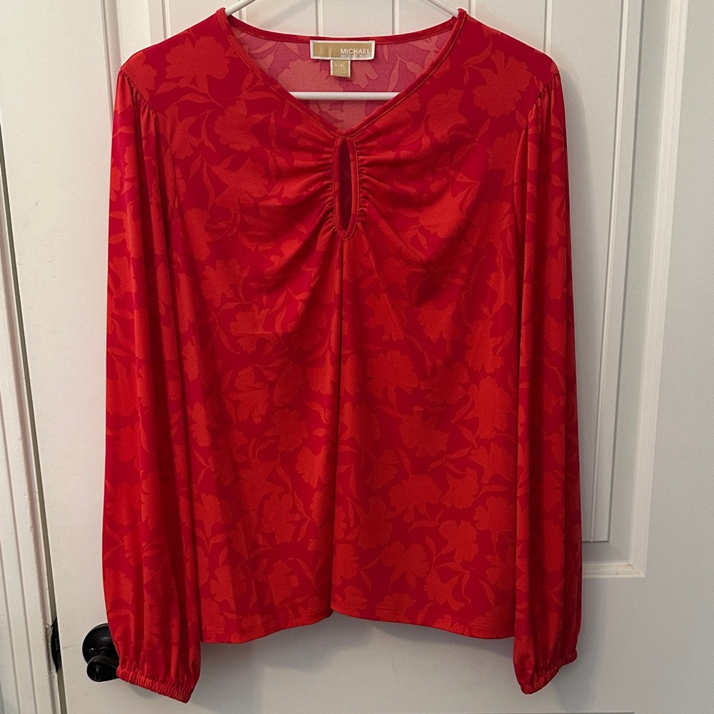 Michael Kors Scarlet Floral Top